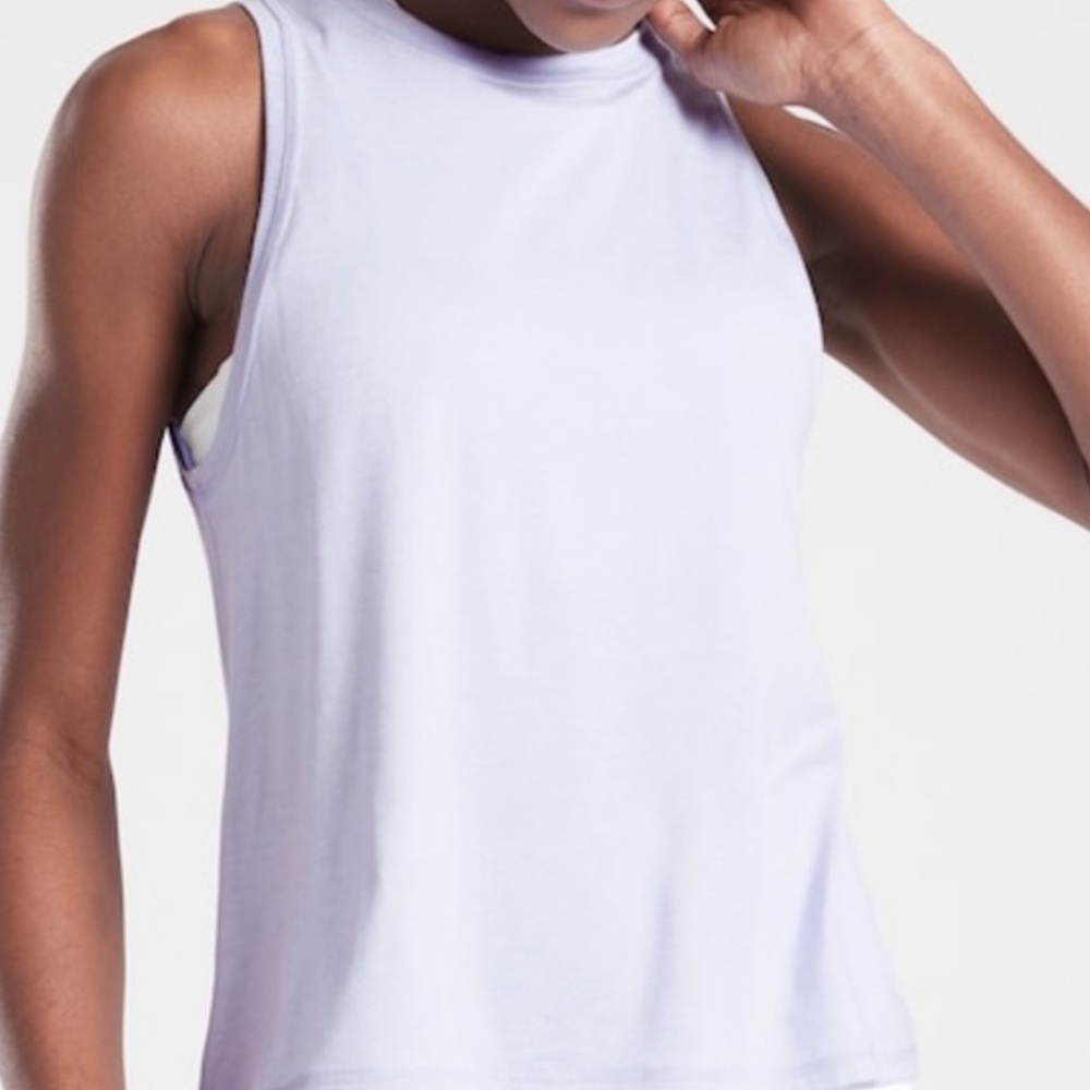 Athleta uptempo tank in light purple/blue - size medium